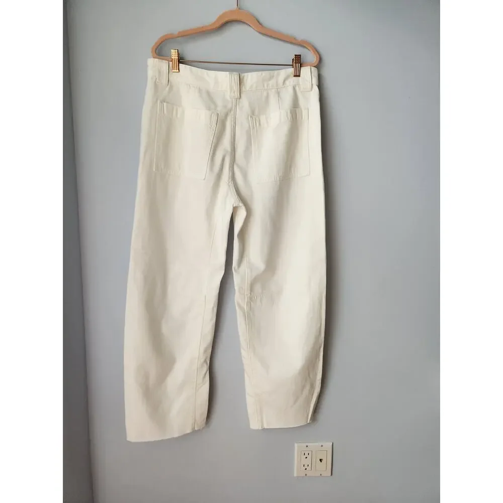 NWT Madewell Superwide-Leg Jeans: Airy Denim Edition White W 29